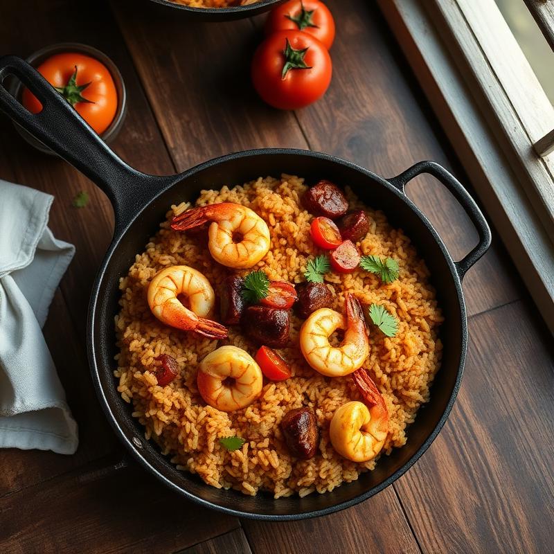 Seafood Red Rice